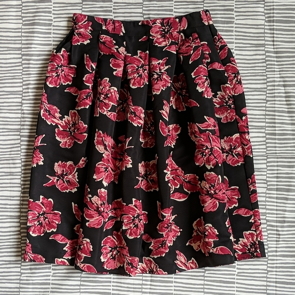 Flower Print Circle Skirt
